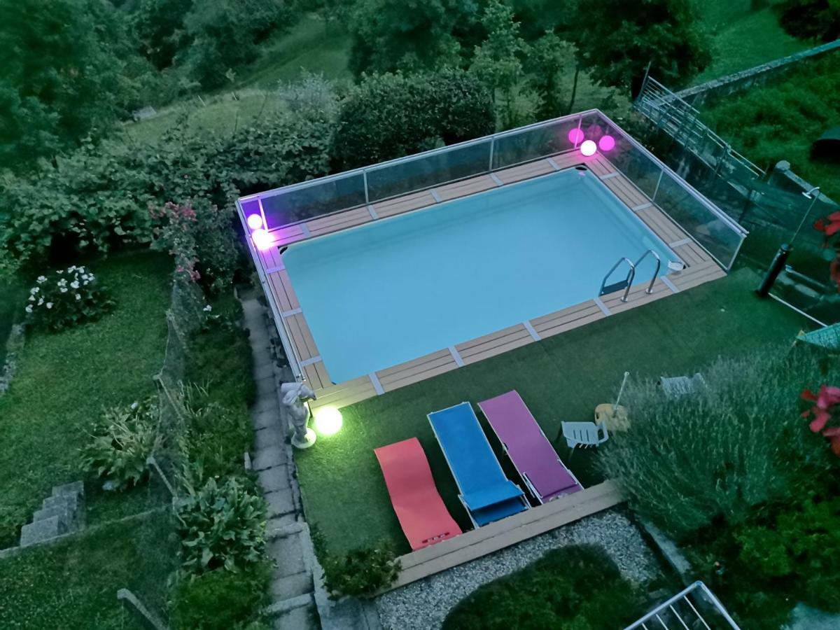 Chalet Con Piscina Garzeno Exterior foto